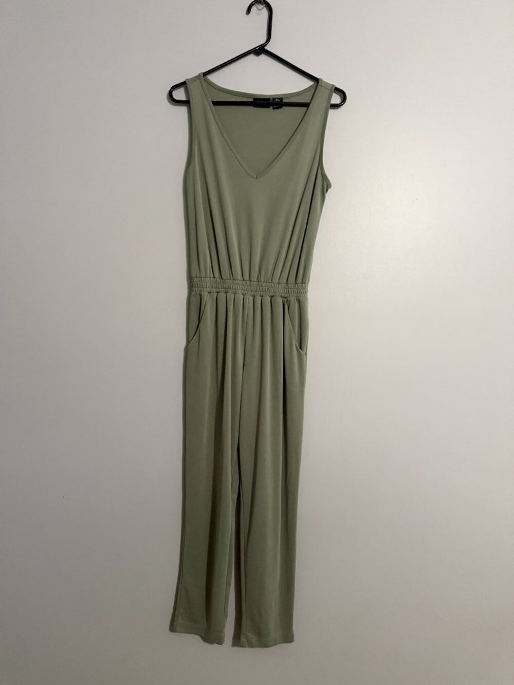 Rachel Zoe Sage Green Sleeveless Wide Leg Jumpsuit Small